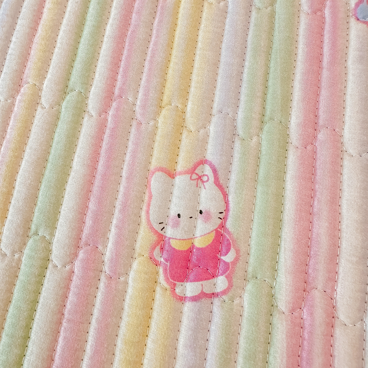 91家纺网 家纺一手货源 找家纺 恒尚居 2025新款A类全棉印花夹棉床盖四季款-系列一 【彩虹猫】全棉-四季款