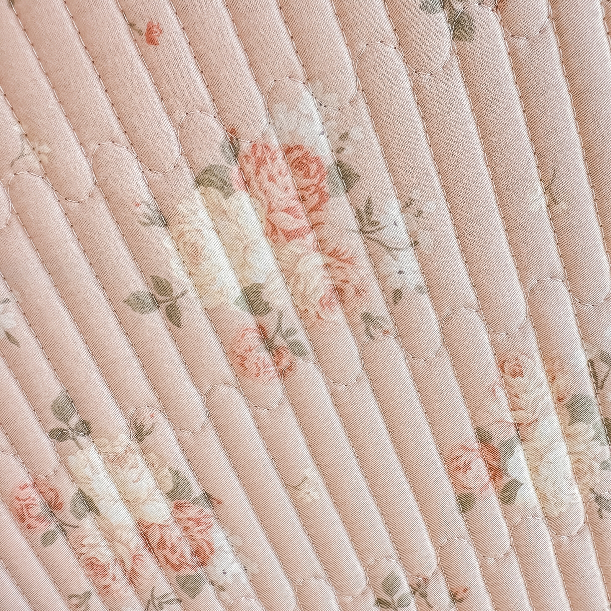 91家纺网 家纺一手货源 找家纺 恒尚居 2025新款A类全棉印花夹棉床盖四季款-系列一 【晚庭粉】全棉-四季款