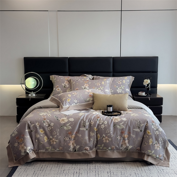 91家纺网 家纺一手货源 找家纺 （总）朵希曼 2025新款全棉贡缎大版数码印花系列