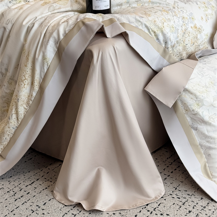 91家纺网 家纺一手货源 找家纺 朵希曼 2026新款全棉贡缎大版数码印花系列 春日