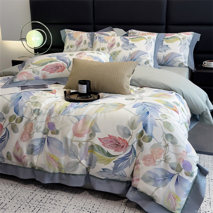 朵希曼 2026新款全棉贡缎大版数码印花系列 盛夏