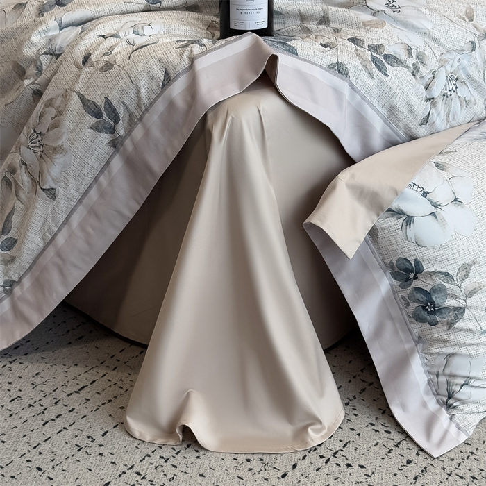 91家纺网 家纺一手货源 找家纺 朵希曼 2026新款全棉贡缎大版数码印花系列 颜玉