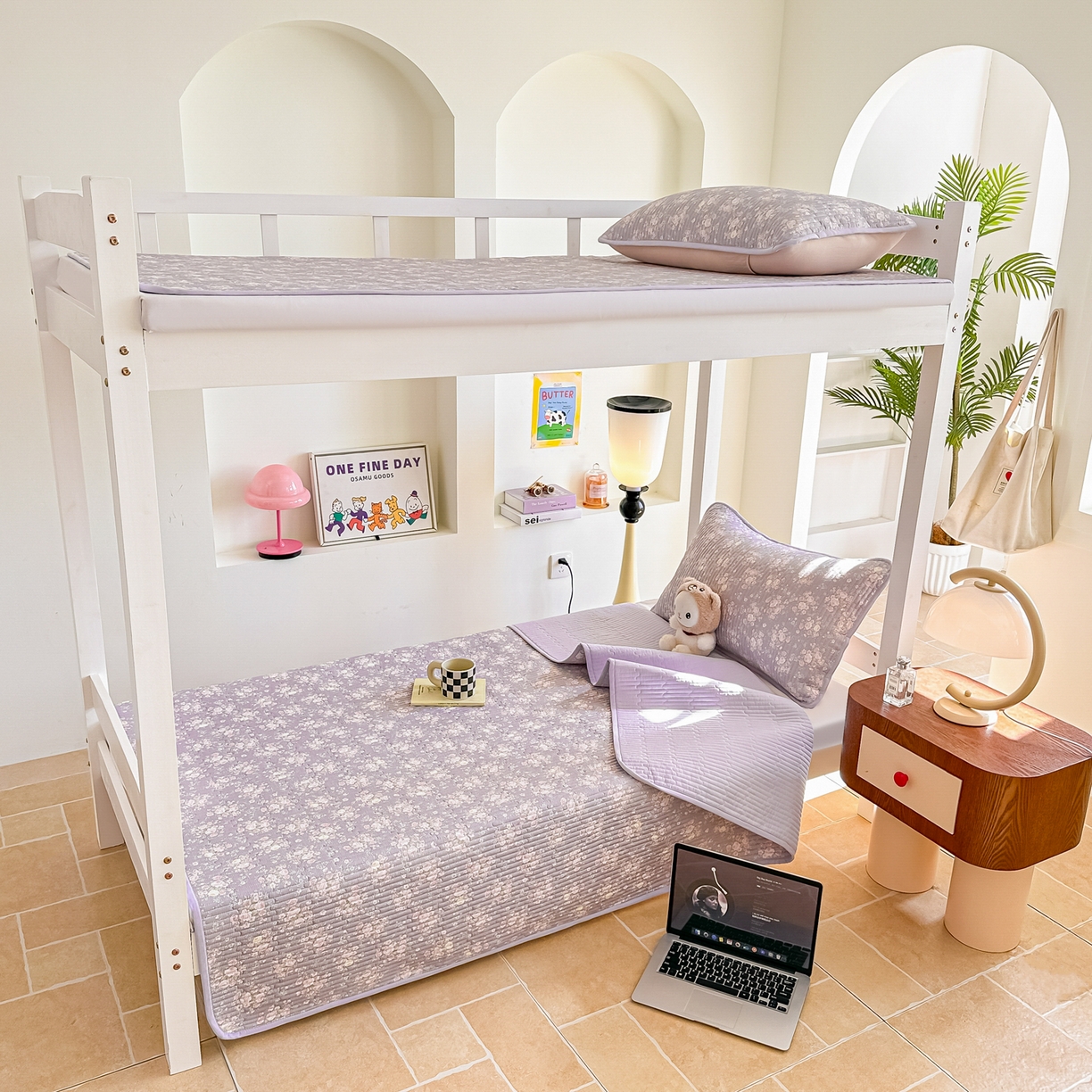 91家纺网 家纺一手货源 找家纺 恒尚居 2025新款A类全棉印花夹棉床盖四季款-系列二 【花田物语】全棉-四季款