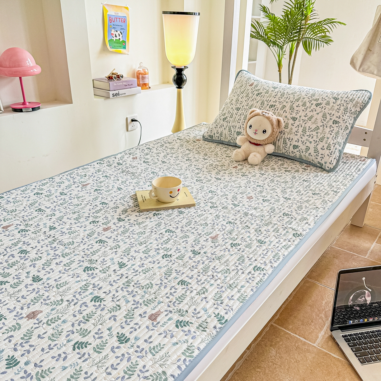 91家纺网 家纺一手货源 找家纺 恒尚居 2025新款A类全棉印花夹棉床盖四季款-系列二 【绿野仙踪】全棉-四季款