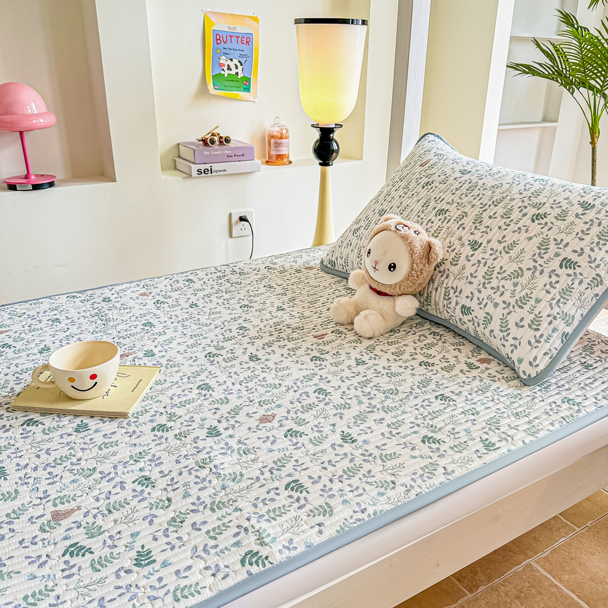 91家纺网 家纺一手货源 找家纺 恒尚居 2025新款A类全棉印花夹棉床盖四季款-系列二 【绿野仙踪】全棉-四季款