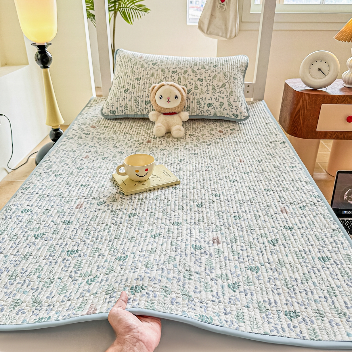 91家纺网 家纺一手货源 找家纺 恒尚居 2025新款A类全棉印花夹棉床盖四季款-系列二 【绿野仙踪】全棉-四季款