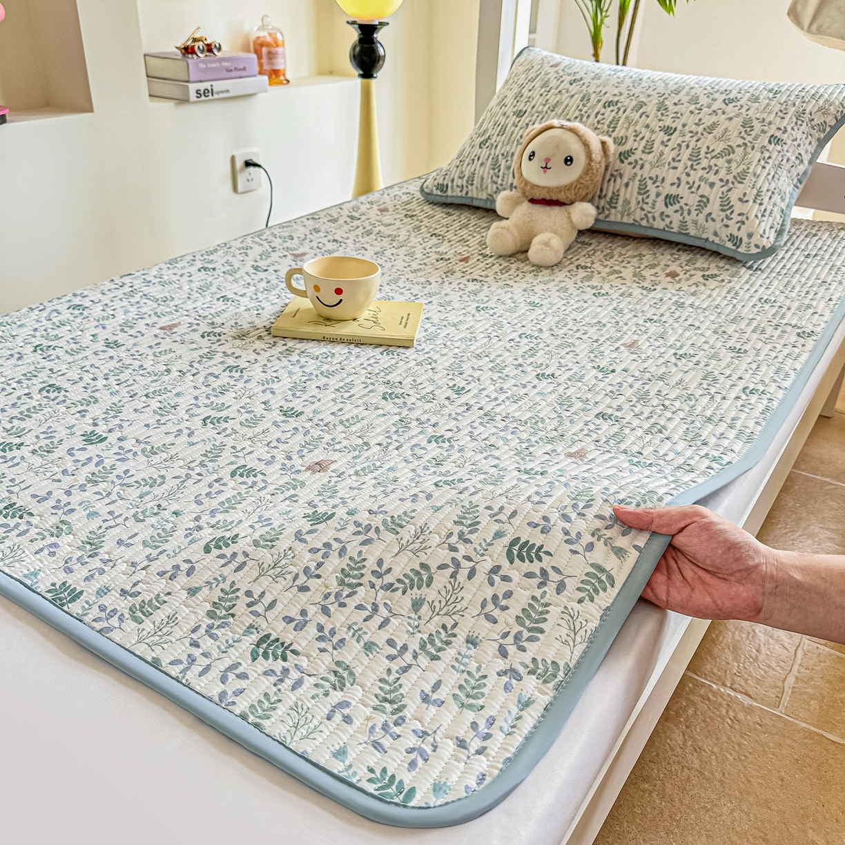 91家纺网 家纺一手货源 找家纺 恒尚居 2025新款A类全棉印花夹棉床盖四季款-系列二 【绿野仙踪】全棉-四季款