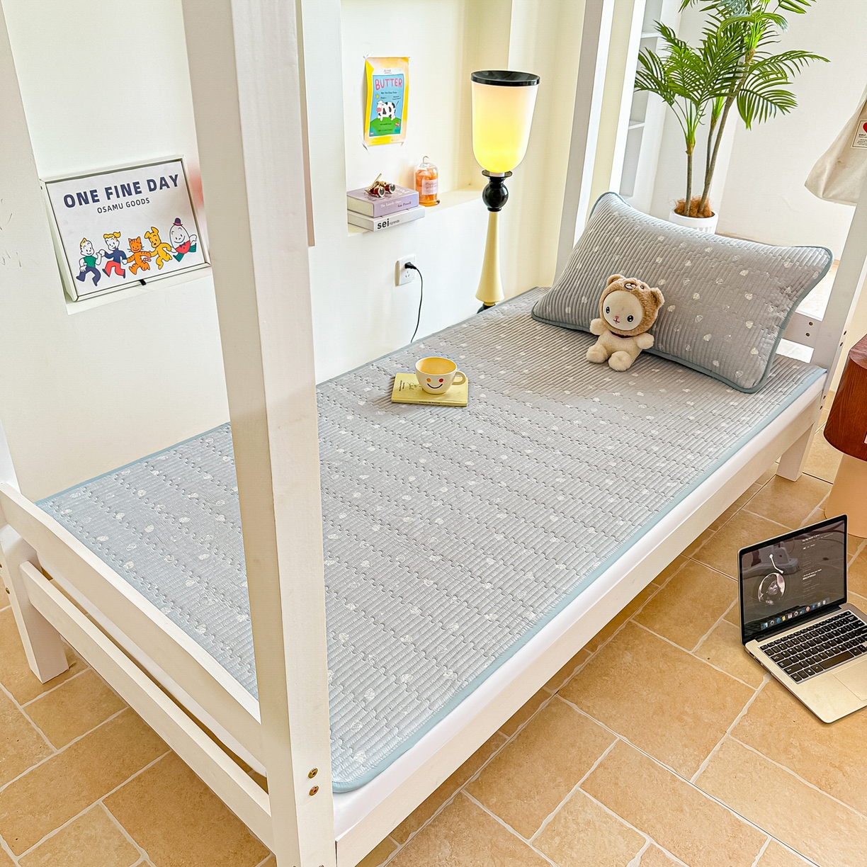 91家纺网 家纺一手货源 找家纺 恒尚居 2025新款A类全棉印花夹棉床盖四季款-系列二 【南瓜点点】全棉-四季款