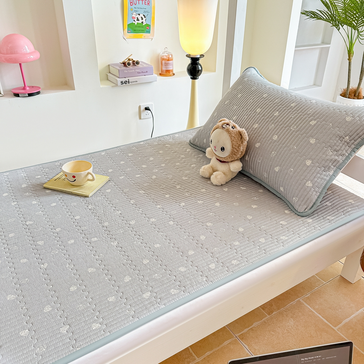 91家纺网 家纺一手货源 找家纺 恒尚居 2025新款A类全棉印花夹棉床盖四季款-系列二 【南瓜点点】全棉-四季款