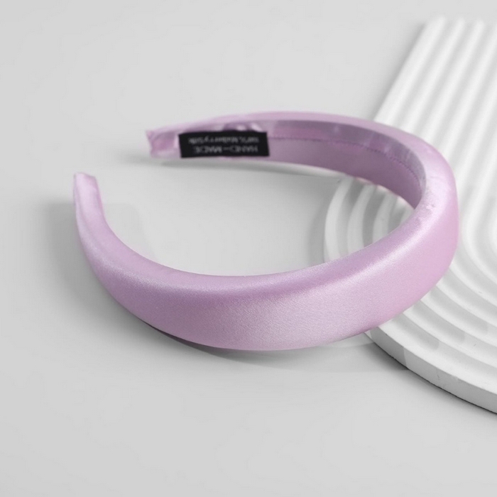 蚕云阁蚕丝家居 2025新款宽面真丝发箍 香芋紫 宽度3cm