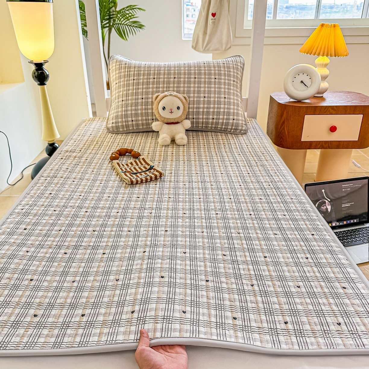 91家纺网 家纺一手货源 找家纺 （总）恒尚居 2025新款A类全棉印花夹棉床盖四季款-系列一