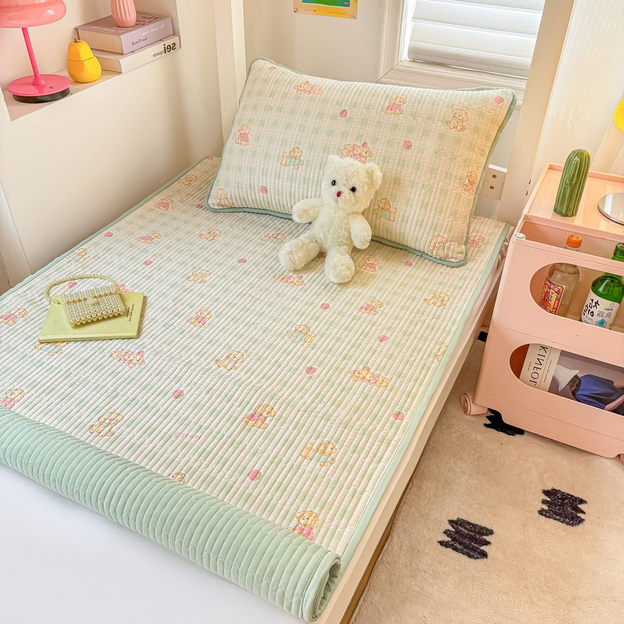 91家纺网 家纺一手货源 找家纺 （总）恒尚居 2025新款A类全棉印花夹棉床盖四季款-系列二