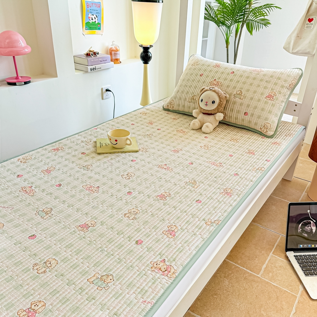 91家纺网 家纺一手货源 找家纺 （总）恒尚居 2025新款A类全棉印花夹棉床盖四季款-系列二