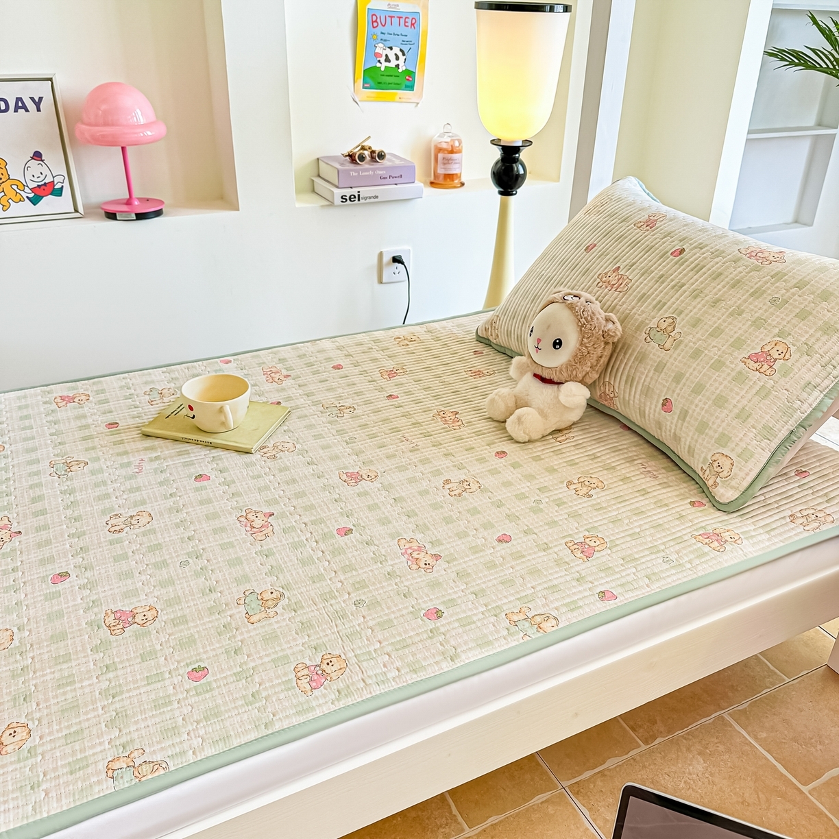 91家纺网 家纺一手货源 找家纺 （总）恒尚居 2025新款A类全棉印花夹棉床盖四季款-系列二