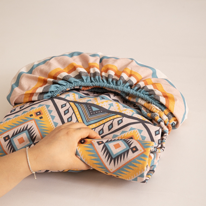 91家纺网 家纺一手货源 找家纺 （总）眠博士 2025新款全棉混纺生态磨毛印花单床笠