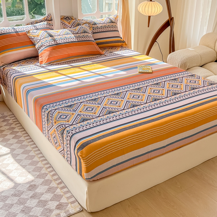 91家纺网 家纺一手货源 找家纺 （总）眠博士 2025新款全棉混纺生态磨毛印花单床笠