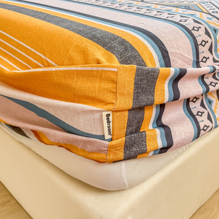 91家纺网 家纺一手货源 找家纺 （总）眠博士 2025新款全棉混纺生态磨毛印花单床笠