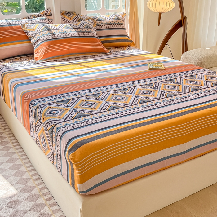 91家纺网 家纺一手货源 找家纺 （总）眠博士 2025新款全棉混纺生态磨毛印花单床笠