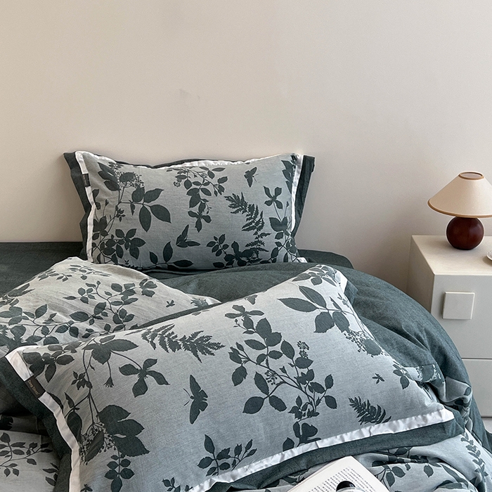 91家纺网 家纺一手货源 找家纺 （总）贝尔 2025新款宽边色织提花四件套