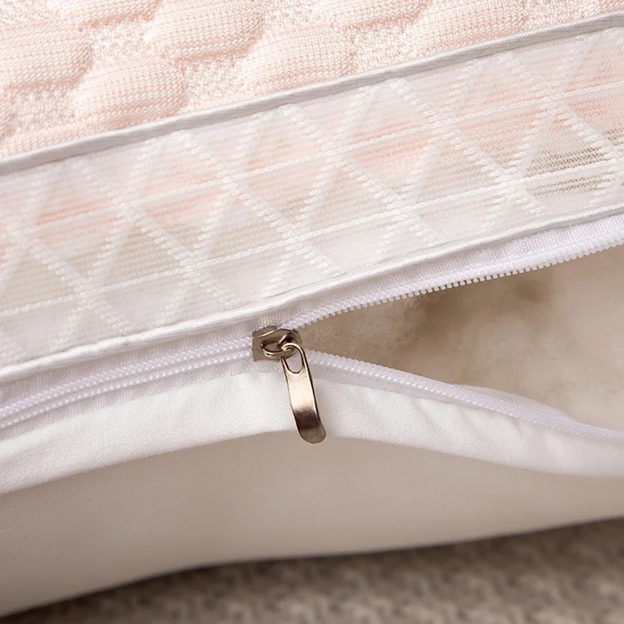 91家纺网 家纺一手货源 找家纺 （总）浩宇家纺 2025新款凉豆豆枕芯外贸畅品枕头家用舒适网边透气四季款（支持定制）