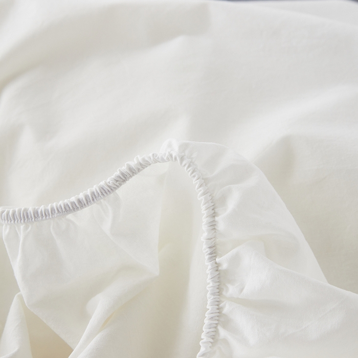 91家纺网 家纺一手货源 找家纺 （总）贝尔 PELLHOME 日式全棉纯棉水洗棉床笠床罩男士简约蓝北欧床垫保护防滑固定单件春节不打烊