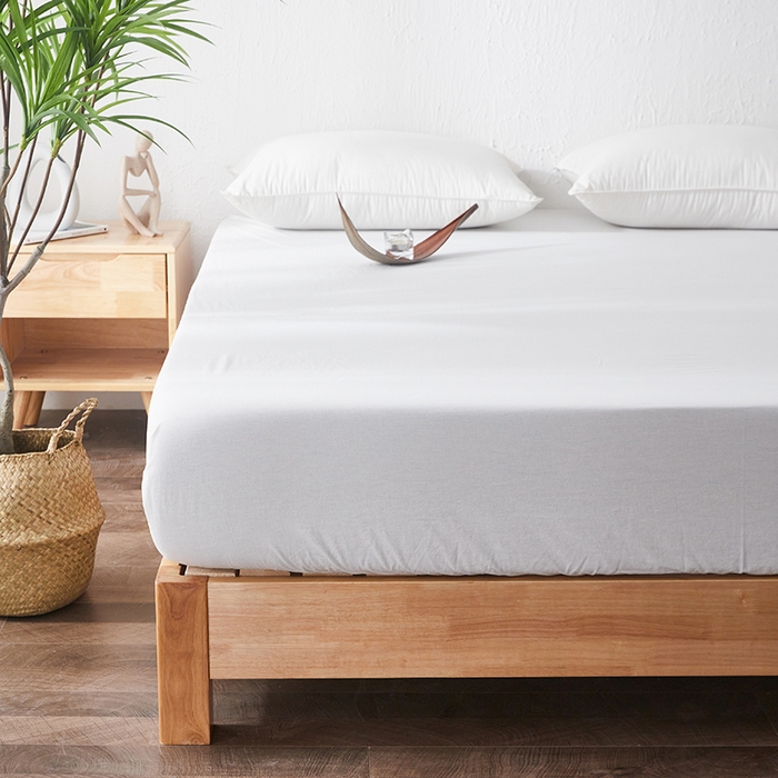 91家纺网 家纺一手货源 找家纺 （总）贝尔 PELLHOME 日式全棉纯棉水洗棉床笠床罩男士简约蓝北欧床垫保护防滑固定单件春节不打烊