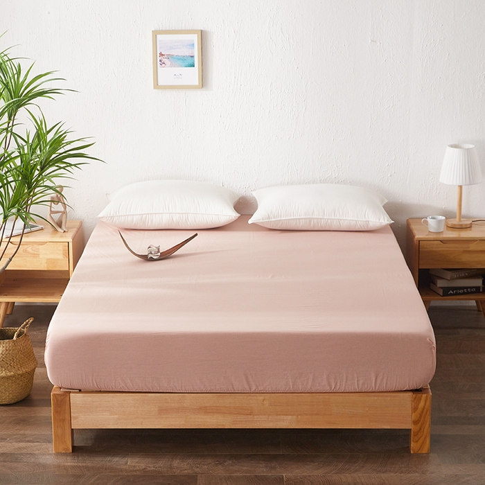 91家纺网 家纺一手货源 找家纺 （总）贝尔 PELLHOME 日式全棉纯棉水洗棉床笠床罩男士简约蓝北欧床垫保护防滑固定单件春节不打烊