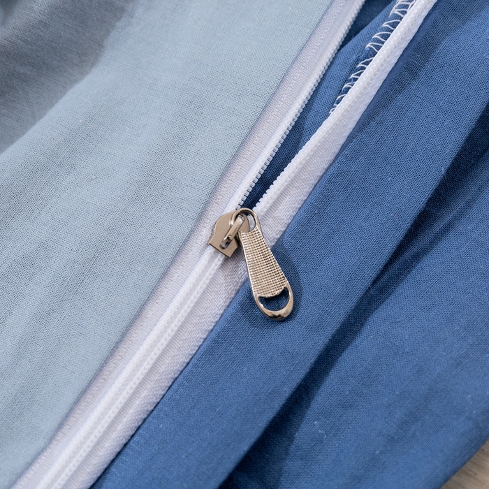 91家纺网 家纺一手货源 找家纺 贝尔 PELLHOME 纯棉被套单件良品水洗棉全棉被罩纯色（春节不打烊)（可抖音代发） 牛仔兰纯色