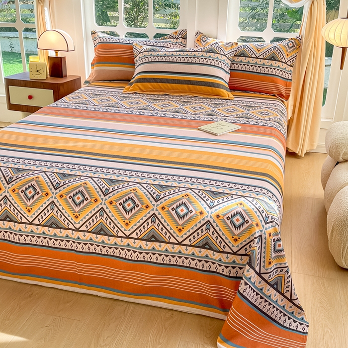 91家纺网 家纺一手货源 找家纺 （总）眠博士 2025新款全棉混纺生态磨毛印花单床单