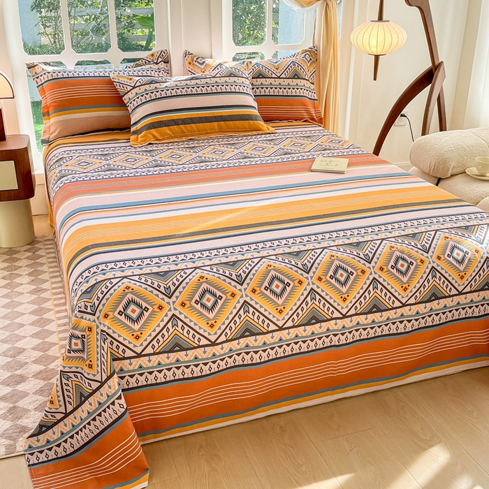 91家纺网 家纺一手货源 找家纺 （总）眠博士 2025新款全棉混纺生态磨毛印花单床单