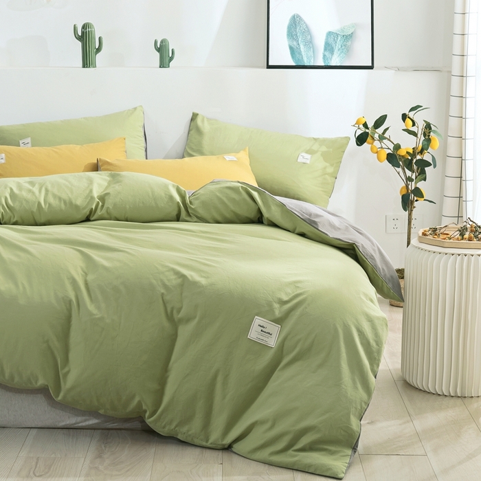 91家纺网 家纺一手货源 找家纺 贝尔 PELLHOME 纯棉被套单件良品水洗棉全棉被罩纯色（春节不打烊)（可抖音代发） 浅绿纯色