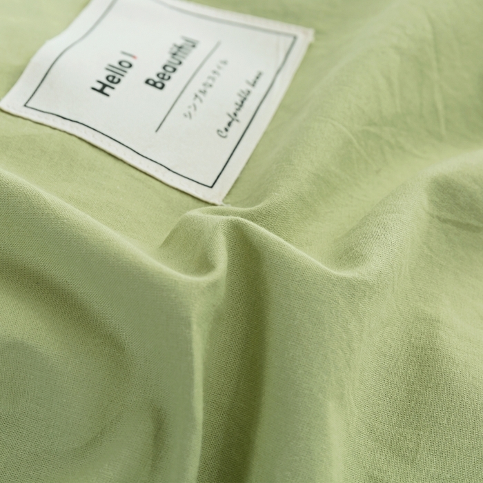 91家纺网 家纺一手货源 找家纺 贝尔 PELLHOME 纯棉被套单件良品水洗棉全棉被罩纯色（春节不打烊)（可抖音代发） 浅绿纯色