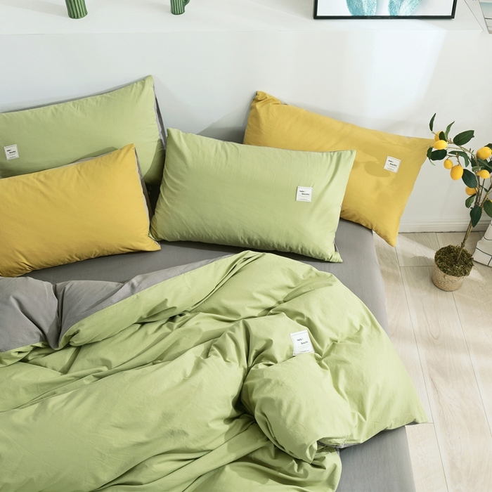 91家纺网 家纺一手货源 找家纺 贝尔 PELLHOME 纯棉被套单件良品水洗棉全棉被罩纯色（春节不打烊)（可抖音代发） 浅绿纯色