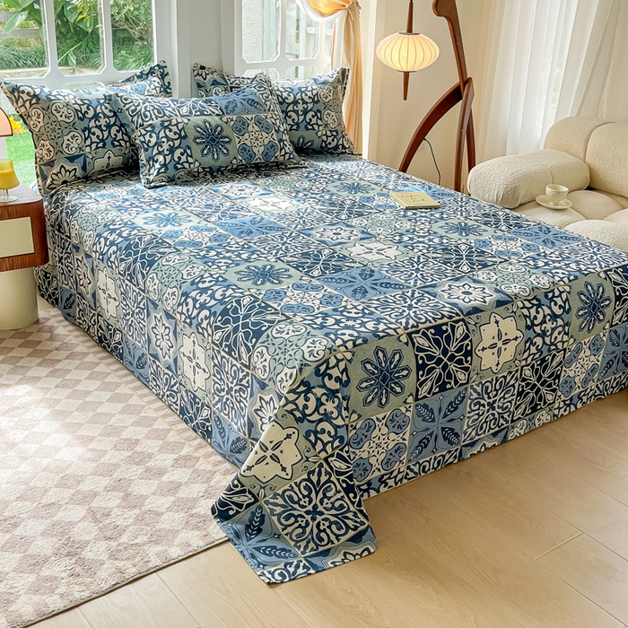 91家纺网 家纺一手货源 找家纺 （总）眠博士 2025新款全棉混纺生态磨毛印花单床单