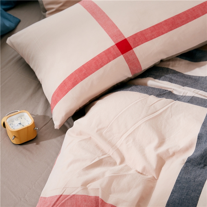 91家纺网 家纺一手货源 找家纺 贝尔 PELLHOME 纯棉被套单件良品水洗棉全棉被罩纯色（春节不打烊)（可抖音代发） 克洛丽咖