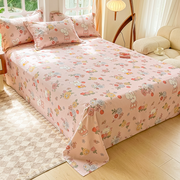 91家纺网 家纺一手货源 找家纺 （总）眠博士 2025新款全棉混纺生态磨毛印花单床单