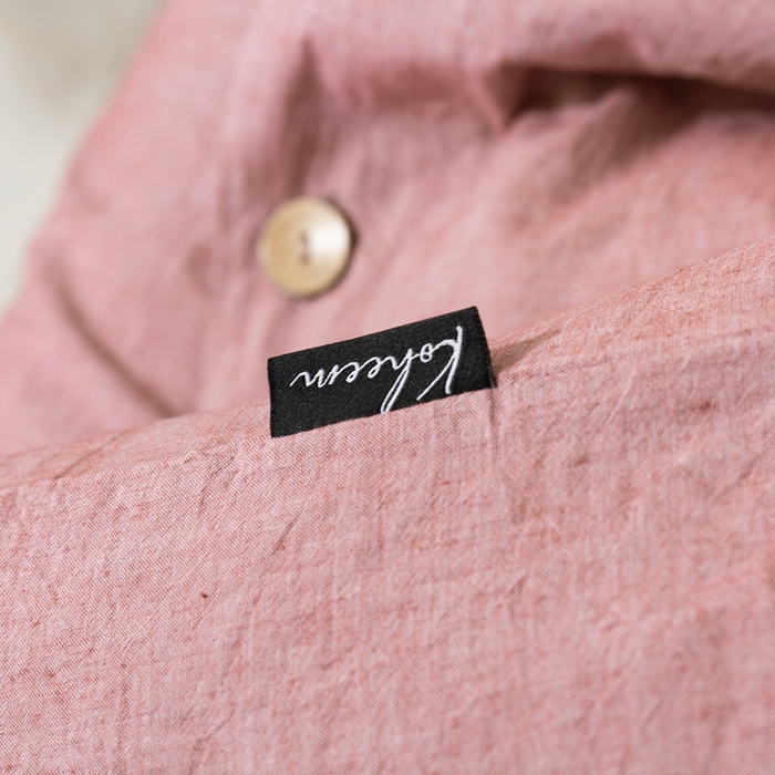 91家纺网 家纺一手货源 找家纺 （总）贝尔 PELLHOME 比利时美日式纯色纽扣棉麻透气舒适亚麻北欧单枕套春节不打烊（可抖音代发）