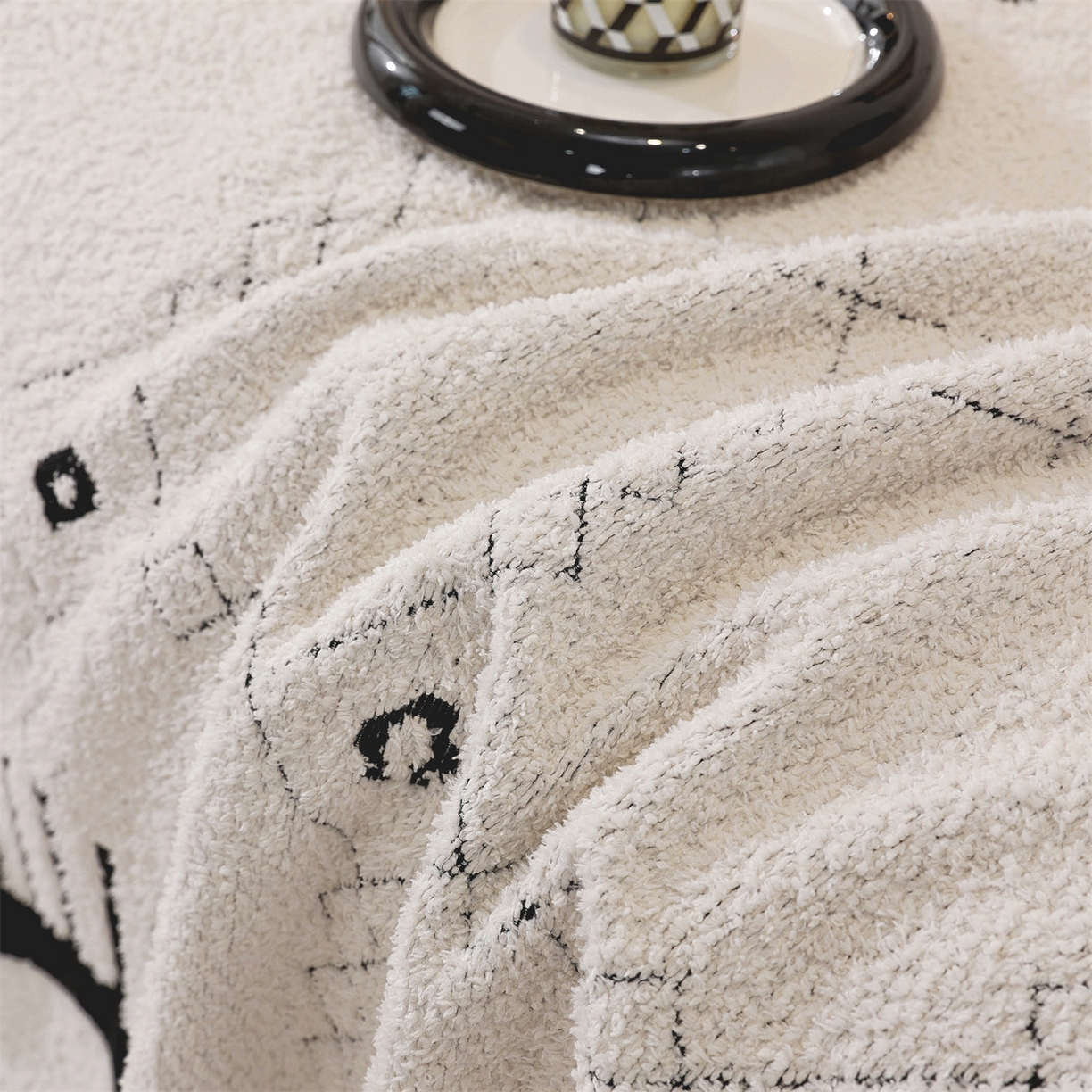 91家纺网 家纺一手货源 找家纺 （总）共鸣沙发垫 2025新款半边绒沙发巾