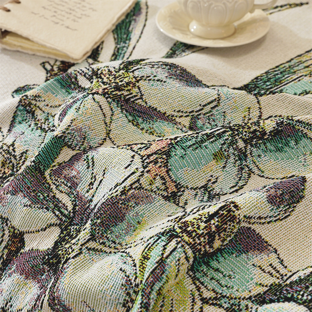 91家纺网 家纺一手货源 找家纺 （总）共鸣沙发垫 2025新款棉纱提花沙发巾