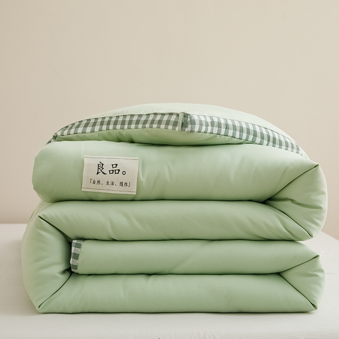 91家纺网 家纺一手货源 找家纺 （总）米米儿家纺 2025新款无印风水洗磨毛立体大豆纤维被被子被芯