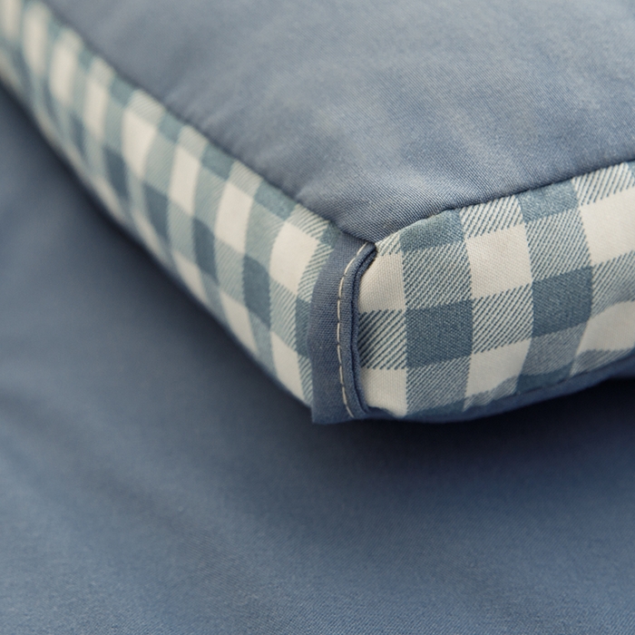 91家纺网 家纺一手货源 找家纺 米米儿家纺 2025新款无印风水洗磨毛立体大豆纤维被被子被芯 牛仔蓝