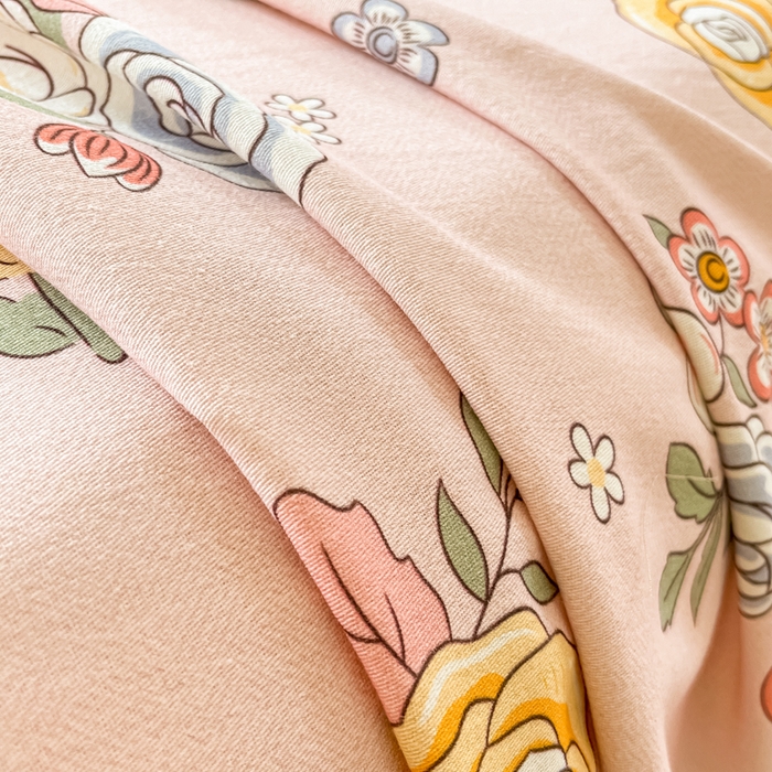 91家纺网 家纺一手货源 找家纺 眠博士 2025新款全棉混纺生态磨毛印花单床单 磨毛床单-兔姑娘