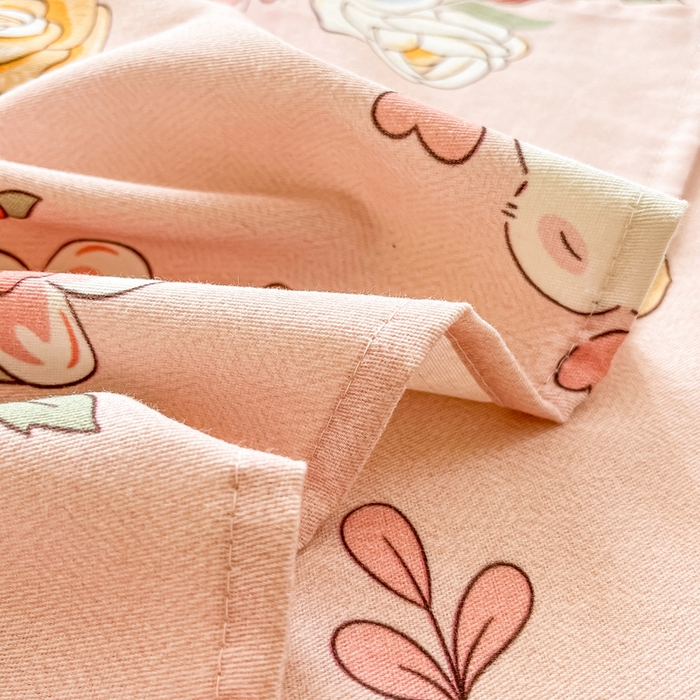 91家纺网 家纺一手货源 找家纺 眠博士 2025新款全棉混纺生态磨毛印花单床单 磨毛床单-兔姑娘