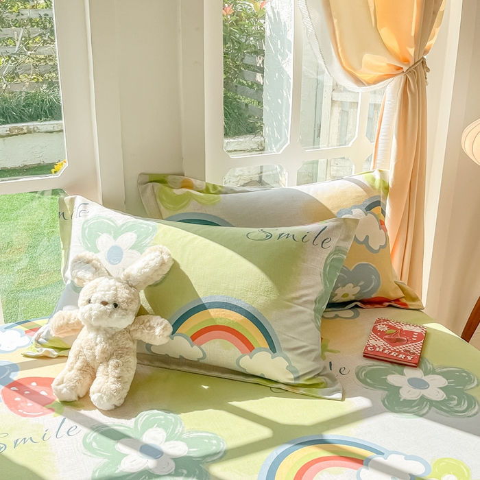 91家纺网 家纺一手货源 找家纺 （总）眠博士 2025新款全棉混纺生态磨毛印花单枕套