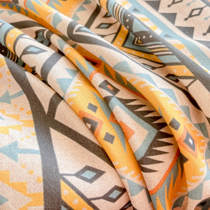 91家纺网 家纺一手货源 找家纺 眠博士 2025新款全棉混纺生态磨毛印花单枕套 磨毛枕套-波西米亚