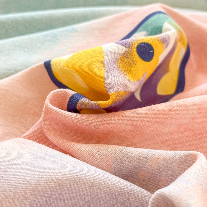 91家纺网 家纺一手货源 找家纺 眠博士 2025新款全棉混纺生态磨毛印花单枕套 磨毛枕套-彩色梵克