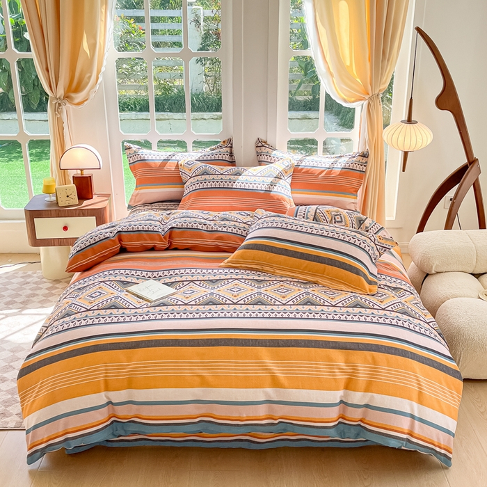 91家纺网 家纺一手货源 找家纺 （总）眠博士 2025新款全棉混纺生态磨毛印花四件套