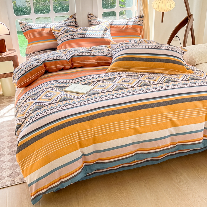 91家纺网 家纺一手货源 找家纺 （总）眠博士 2025新款全棉混纺生态磨毛印花四件套