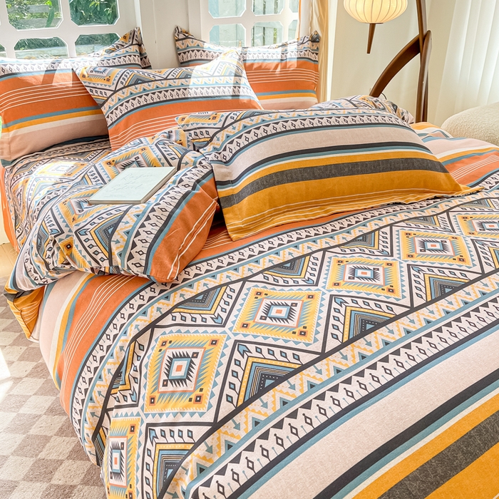 91家纺网 家纺一手货源 找家纺 （总）眠博士 2025新款全棉混纺生态磨毛印花四件套