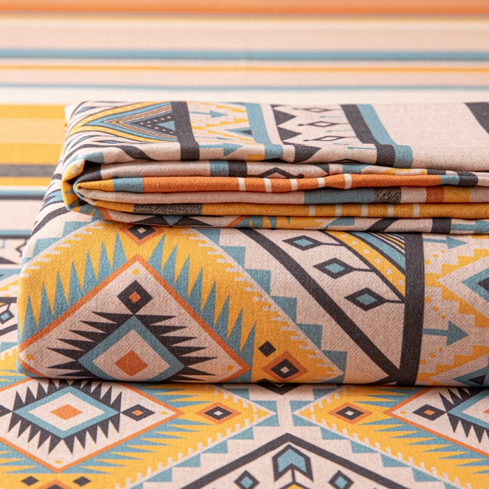 91家纺网 家纺一手货源 找家纺 （总）眠博士 2025新款全棉混纺生态磨毛印花四件套